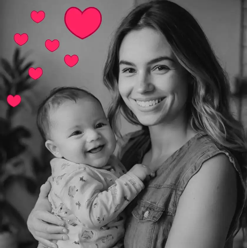 Une apprentie du CAP AEPE Erasmus+ en crèche avec un bébé, projet Glotte-Trotters
