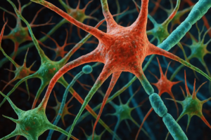 Illustration des neurones actifs dans le cerveau, représentant la mémorisation active pour préparer le concours ATSEM.