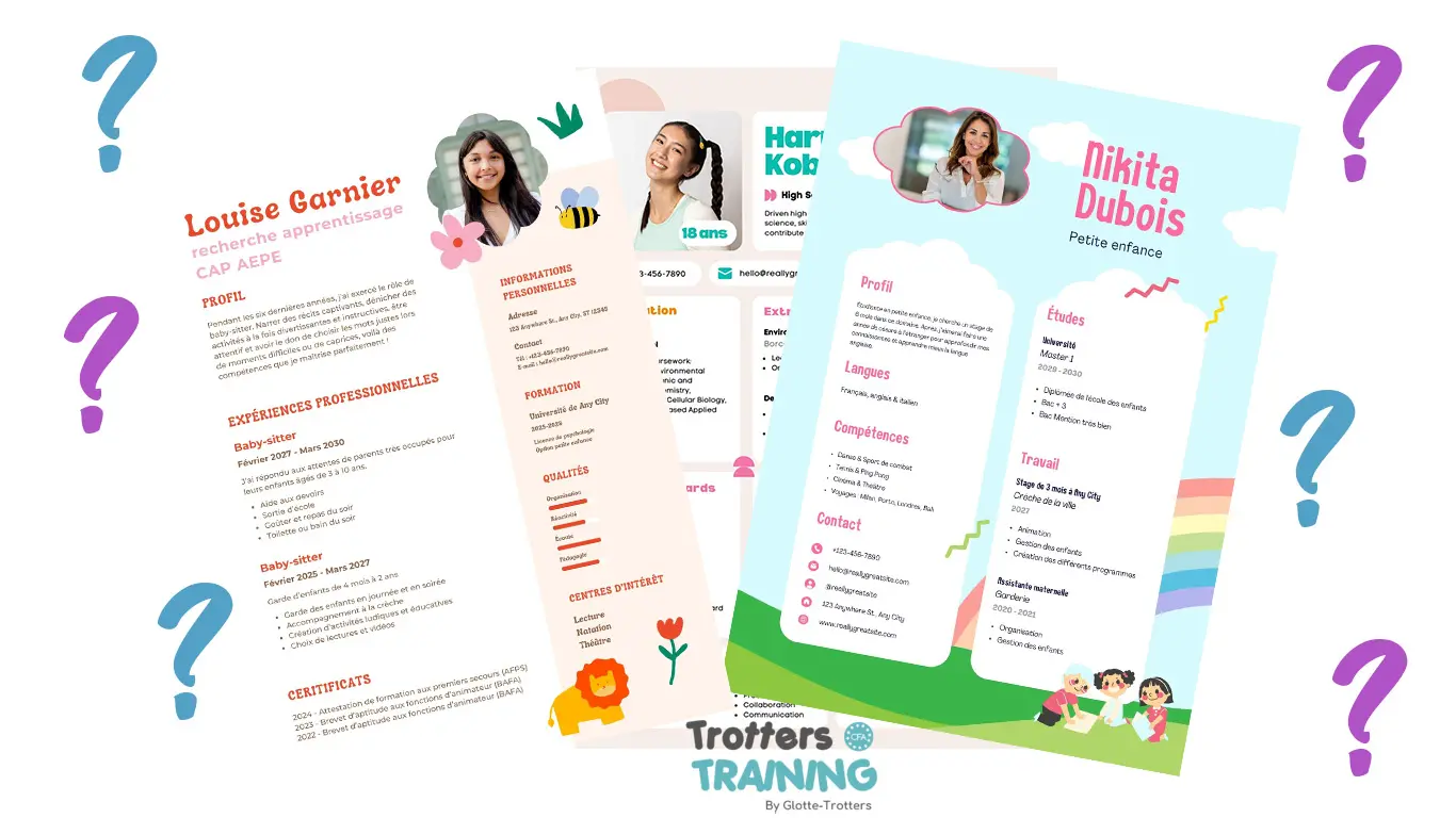 atelier TRE pour signer un contrat d'apprentissage en petite enfance